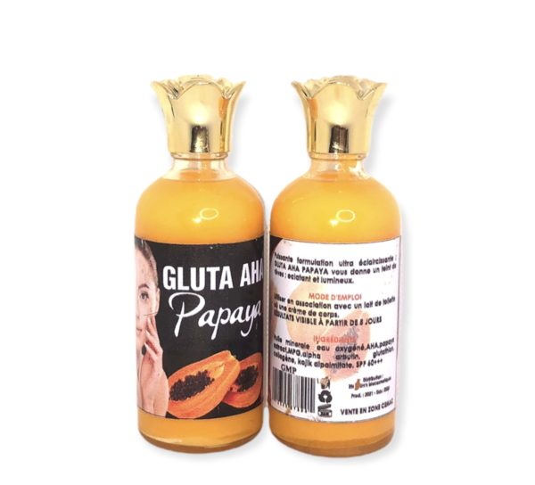 Concentré  super  éclaircissant gluta aha papaya  Peau nette 05 jours